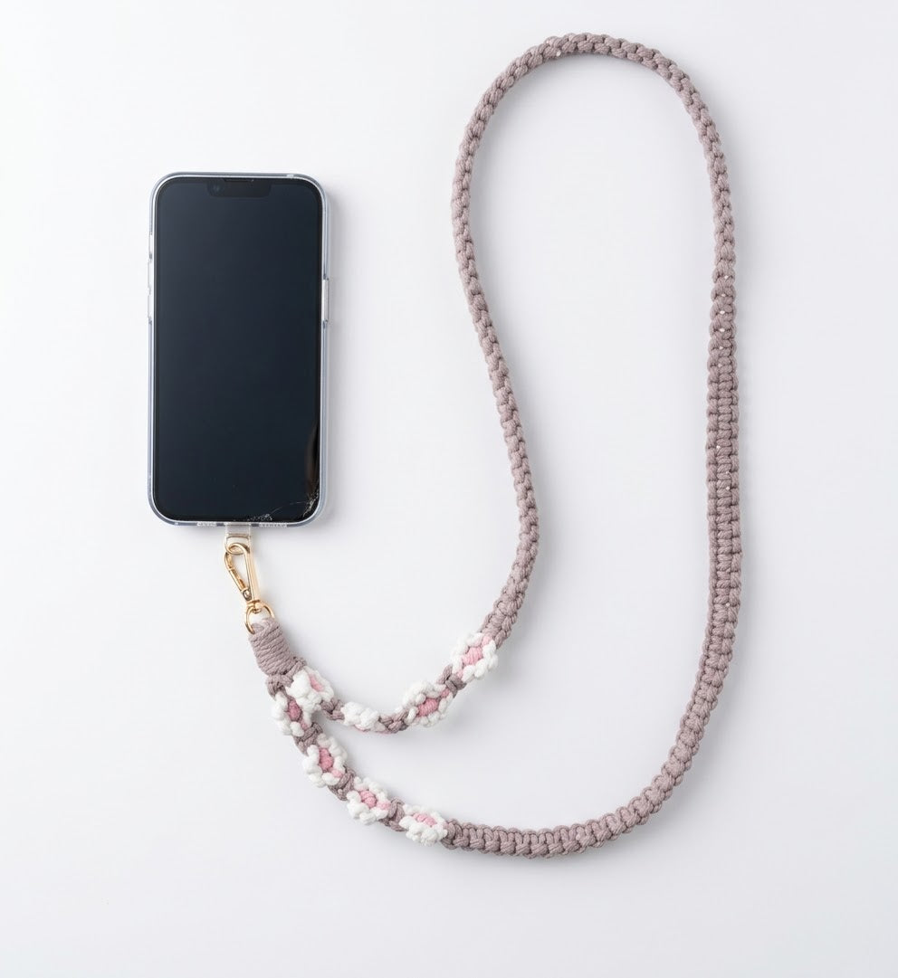 Crochet Grayish Long Strap