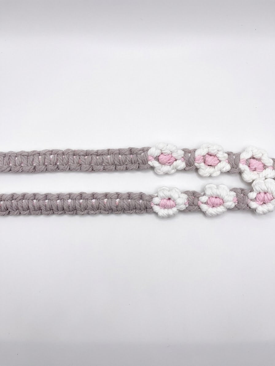 Crochet Grayish Long Strap
