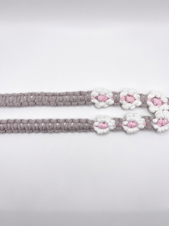 Crochet Grayish Long Strap