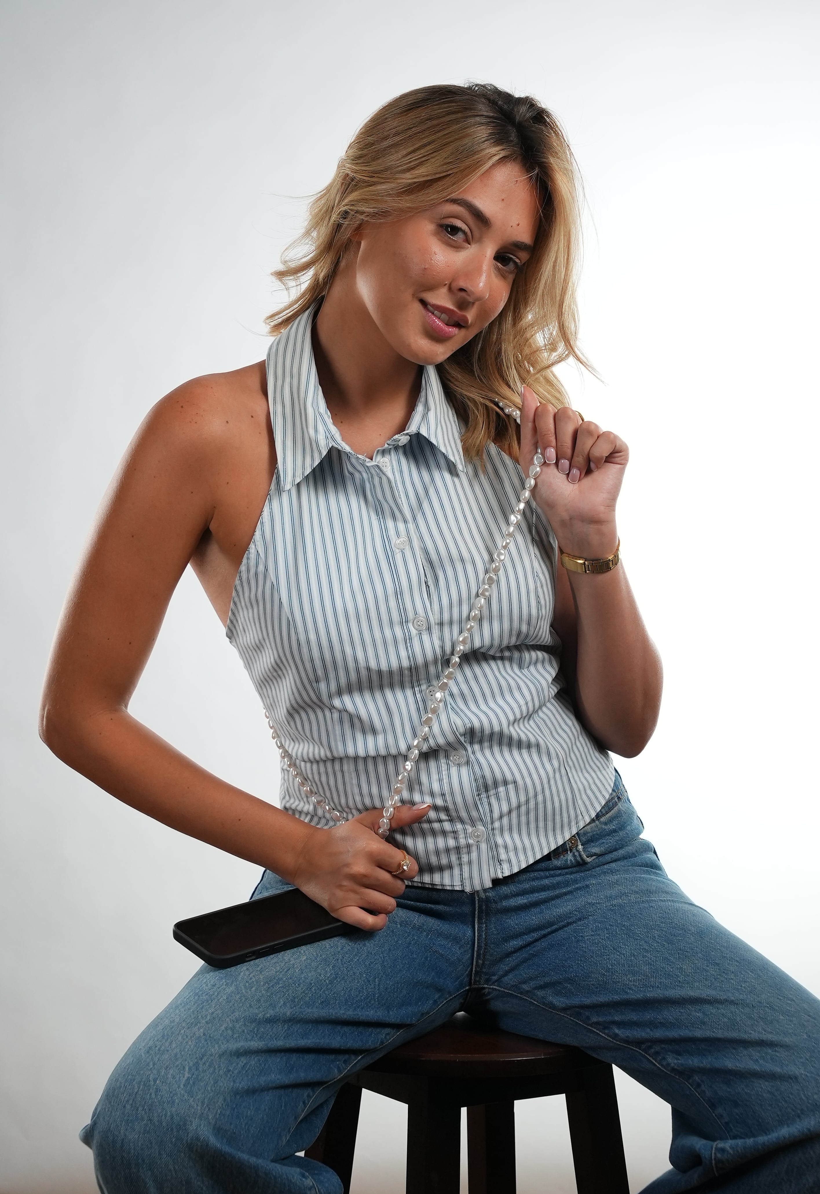 Pure Pearl Long Strap