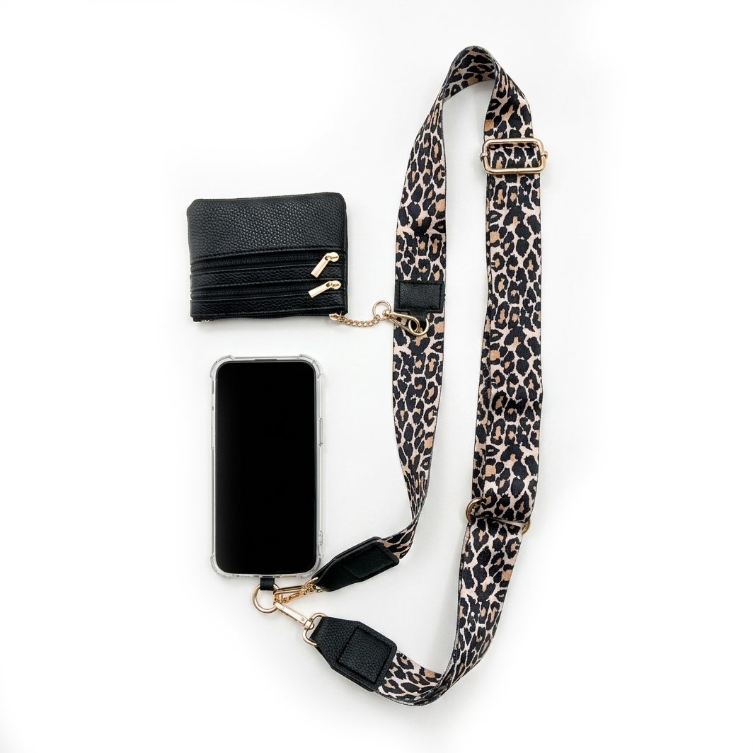 Wild Leopard Long Strap